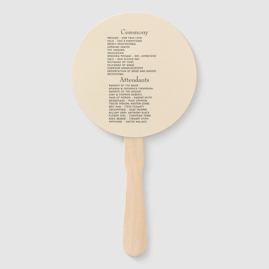 Navy Blue Burnt Orange Champagne Wedding Program Fächer (Rückseite)