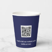 Navy-Blue-Business-Firmenlogo - Code Pappbecher (Rückseite)