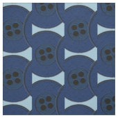 Navy Blue Buttons Stoff (Muster)