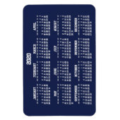 Navy Blue Calendar 2020 Große flexible Magnete (Vertikal)