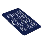 Navy Blue Calendar 2023 Große flexible Magnete (Rechte Seite)