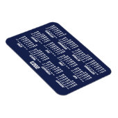 Navy Blue Calendar 2023 Kleine flexible Magnete (Rechte Seite)