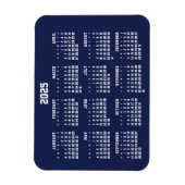 Navy Blue Calendar Flexible Magnet 2025 (Vertikal)