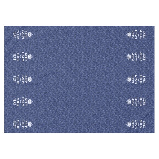 Navy Blue Camouflage Behalte Ruhe und Ihren Text Tischdecke (Vorderseite (Horizontal))