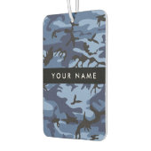 Navy Blue Camouflage Ihr Name Personalize Autolufterfrischer (Links)