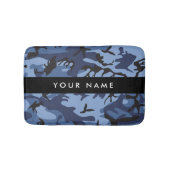Navy Blue Camouflage Ihr Name Personalize Badematte (Vorderseite)