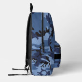 Navy Blue Camouflage Ihr Name Personalize Bedruckter Rucksack (Links)