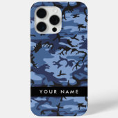Navy Blue Camouflage Ihr Name Personalize Case-Mate iPhone Hülle (Rückseite)
