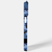 Navy Blue Camouflage Ihr Name Personalize Case-Mate iPhone Hülle (Rückseite / Rechts)
