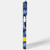 Navy Blue Camouflage Ihr Name Personalize Case-Mate iPhone Hülle (Rückseite / Rechts)