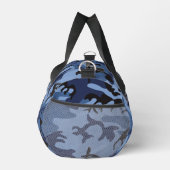 Navy Blue Camouflage Ihr Name Personalize Duffle Bag (Rechts)