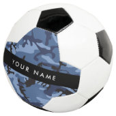 Navy Blue Camouflage Ihr Name Personalize Fußball (Dreiviertel)