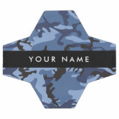 Navy Blue Camouflage Ihr Name Personalize Fußball (Flach)