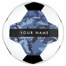 Navy Blue Camouflage Ihr Name Personalize Fußball