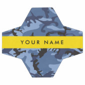Navy Blue Camouflage Ihr Name Personalize Fußball (Flach)