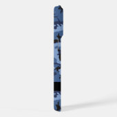 Navy Blue Camouflage Ihr Name Personalize iPhone Hülle (Rechte Seite)