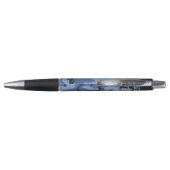 Navy Blue Camouflage Ihr Name Personalize Kugelschreiber (Rückseite)
