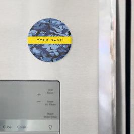 Navy Blue Camouflage Ihr Name Personalize Magnet