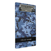 Navy Blue Camouflage Ihr Name Personalize Mini Klemmbrett (Schrägansicht)