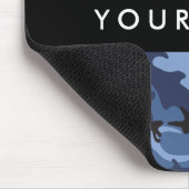 Navy Blue Camouflage Ihr Name Personalize Mousepad (Ecke)
