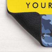 Navy Blue Camouflage Ihr Name Personalize Mousepad (Ecke)