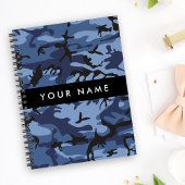 Navy Blue Camouflage Ihr Name Personalize Notizblock