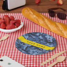 Navy Blue Camouflage Ihr Name Personalize