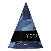 Navy Blue Camouflage Ihr Name Personalize Partyhütchen (Links)