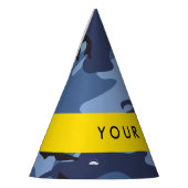 Navy Blue Camouflage Ihr Name Personalize Partyhütchen (Links)