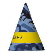 Navy Blue Camouflage Ihr Name Personalize Partyhütchen (Rechts)