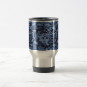 Navy Blue Camouflage Ihr Name Personalize Reisebecher (Mittel)