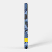 Navy Blue Camouflage Ihr Name Personalize Samsung Galaxy Hülle (Rechte Seite)