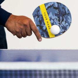 Navy Blue Camouflage Ihr Name Personalize Tischtennis Schläger