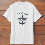 Navy Blue Captain Boat Nautical Anchor Schiff T-Shirt<br><div class="desc">Segeln Sie stilvoll mit dem Navy Blue Captain Boat Nautical Anchor Ship T - Shirt. Dieses Premium-T-T-T-Shirt besticht durch eine klassisch marineblaue Farbe und ein beeindruckendes Anker- und Schiffsdesign. Aus weichem, atmungsaktivem Stoff gefertigt, garantiert es den ganzen Tag Komfort, ob am Wasser oder an Land. Ideal für lässige Ausflüge, Strandausflüge...</div>