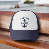 Navy Blue Captain Boat Nautical Anchor Schiff Truckerkappe