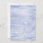 Navy Blue Celestial Night Sky Wedding Einladung (Rückseite)