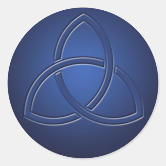 Navy Blue Celtic Liebe Knot Wedding Sticker (Vorderseite)