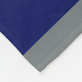 Navy Blue Charcoal Team Jersey Preppy Strip Fleecedecke (Ecke)