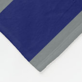 Navy Blue Charcoal Team Jersey Preppy Strip Fleecedecke (Ecke)
