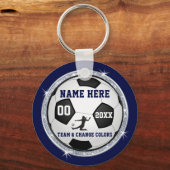 Navy Blue Cheap, Soccer Keychains Personalized Schlüsselanhänger (Vorderseite)