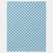 Navy Blue Checked Blanket für stilvolle Zuhause Ac Fleecedecke (Vorderseite)