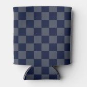 Navy Blue Checkerboard Dosenkühler (Vorderseite)