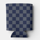 Navy Blue Checkerboard Dosenkühler (Rückseite)