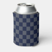 Navy Blue Checkerboard Dosenkühler (Kanne Rückseite)