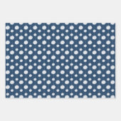 Navy Blue Cheerleader Pom Pom Pattern Geschenkpapier Set (Vorderseite)