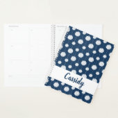Navy Blue Cheerleader Pom Pom Pattern Planer (Anzeige)