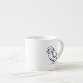 Navy Blue Chick Baby Tasse (Vorderseite Rechts)