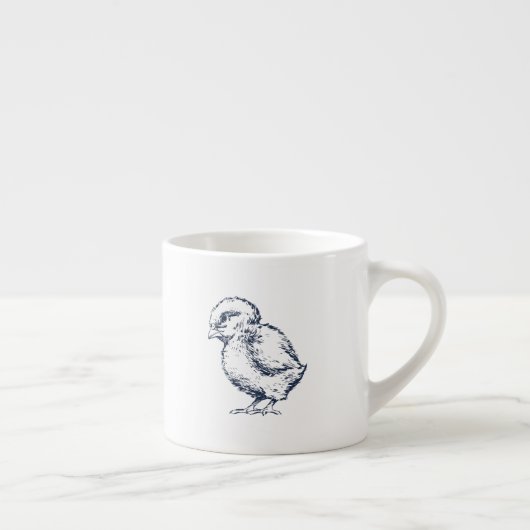 Navy Blue Chick Baby Tasse (Rechts)
