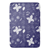 Navy Blue Christmas Badematte (Vorderseite Vertikal)