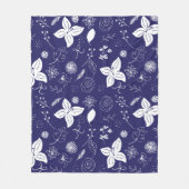 Navy Blue Christmas Fleecedecke (Vorderseite)